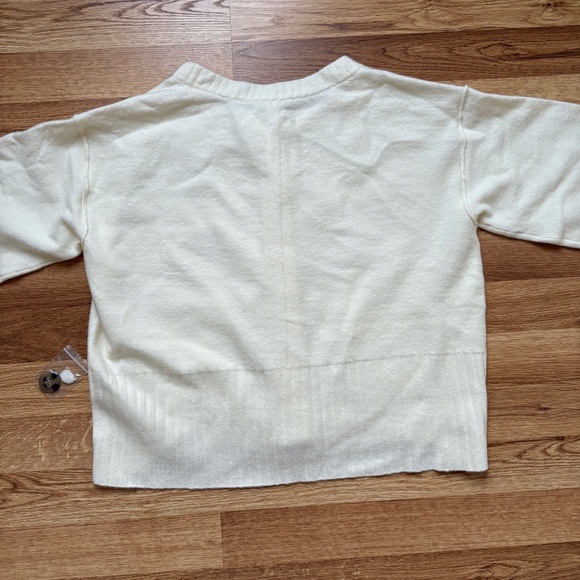 Free People ivory soft sweater cardigan - Picture 8 of 13